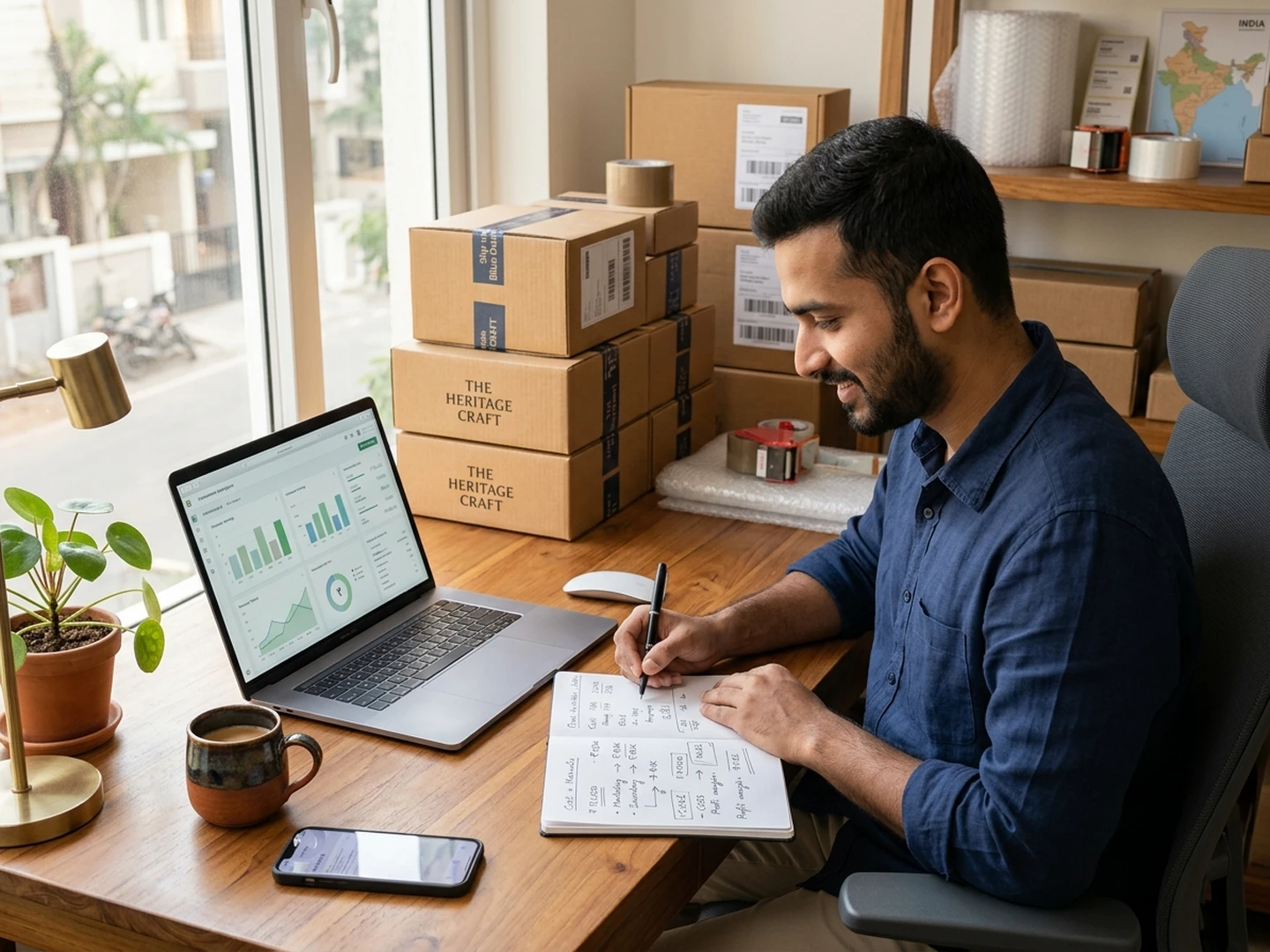 Profitability information arranged in a clear seller view